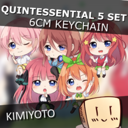 Quintessential Quintupelets Keychain 5 Set - Kimiyoto