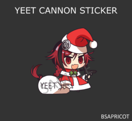 Yeet Cannon Padoru Sticker