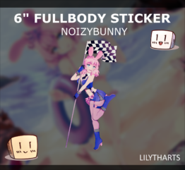 Race Bun Sticker - LilythArts