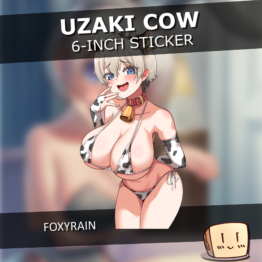 Uzaki Cow Sticker Car Vinyl Sticker - Reine