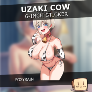 Uzaki Cow Vinyl Sticker - Reine