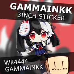 GAM-S-02 GammaInkk Chibi Sticker - WK4444_