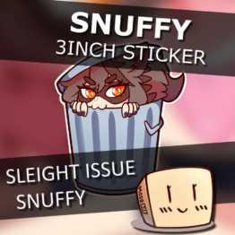Snuffy Trash Sticker - Sleight Issue (Pre-order)
