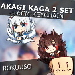 Akagi Kaga Keychain 2 Set - Rokuuso