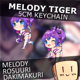 Melody Tiger Keychain - Rosuuri