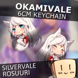 Silvervale Okami Keychain - Rosuuri