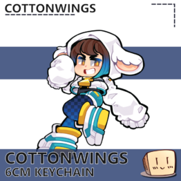 COT-KC-01 Cottonwings Keychain - Cottonwings