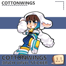 COT-S-01 Cottonwings Sticker - Cottonwings