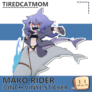 Mako Rider Sticker - Tiredcatmom