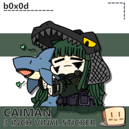 B0X-S-06 Caiman Shark Sticker - b0x0d