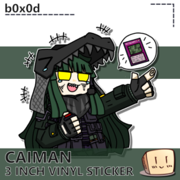 B0X-S-07 Caiman Laugh Sticker - b0x0d