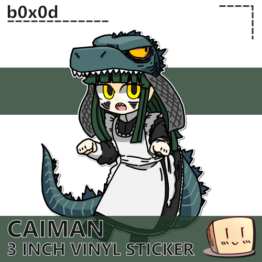 Caimanzilla Sticker - b0x0d