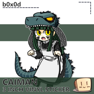 Caimanzilla Sticker - b0x0d