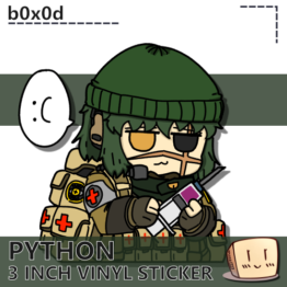 Python Sticker - b0x0d
