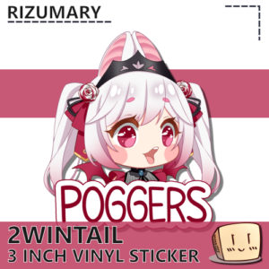 2wintail Poggers Sticker - Rizumary