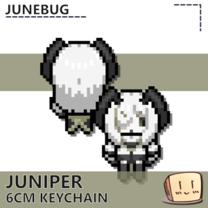 Pixel Juniper Keychain - JuneBug