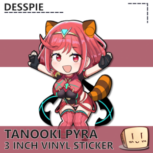 Pyra Tanooki Sticker- Desspie