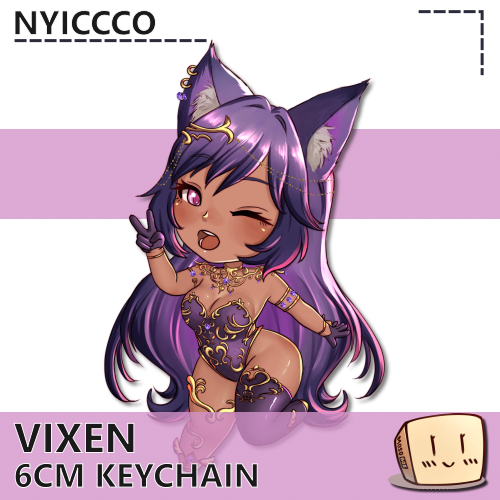 VIX-KC-01 Vixen Peace Keychain - Nyiccco - Store Image