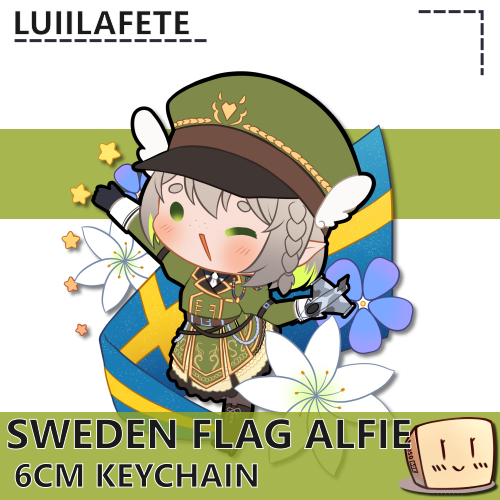 ALF-KC-09 Sweden Flag Alfie - luiilafete - Store Image