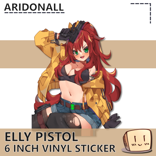 ELL-S-03 Elly Pistol Sticker - aridonall - Store Image