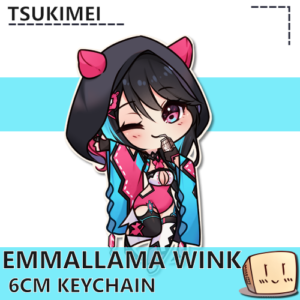 EmmaLlama Wink Keychain - Tsukimei