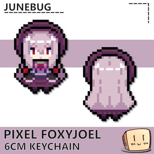 JNE-KC-08 Pixel Joel Keychain - Junebug - Store Image