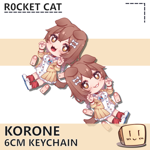 R0C-KC-02 Korone Keychain - R0cket Cat