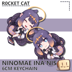 Ninomae Ina'nis Keychain - R0cket Cat