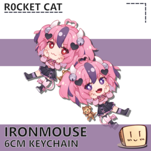 Ironmouse Keychain - R0cket Cat