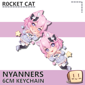 Nyanners Keychain - R0cket Cat