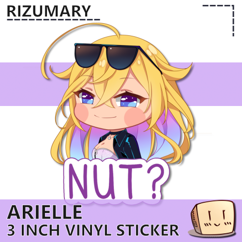 ARI-FPS-S-01 Arielle Nut_ Sticker - Rizumary - Store Image