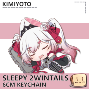 Sleepy 2wintails  Keychain - Kimiyoto