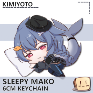 Sleepy Mako Keychain - Kimiyoto