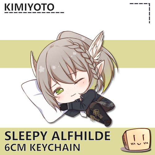 KY-SLP-KC-14 Sleepy Alfhilde Keychain - Kimiyoto - Store Image
