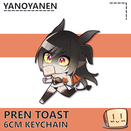 PRE-KC-01 Pren Toast Keychain - yanoyanen - Store Image