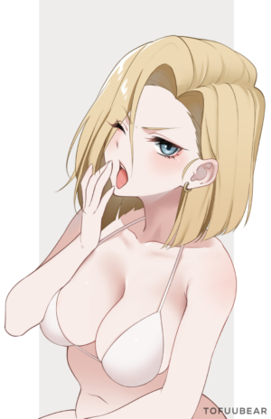 Android 18 Yawn - TofuuBear