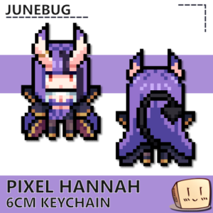 Pixel Hannah Keychain - Junebug