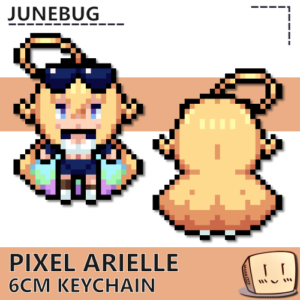 Pixel Arielle Keychain - Junebug