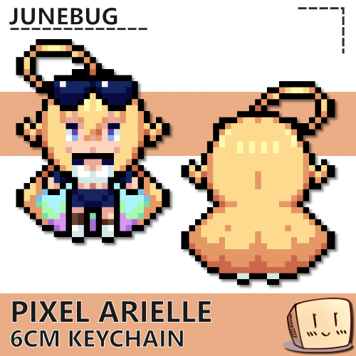 JNE-KC-14 Pixel Arielle Keychain - Junebug - Store Image