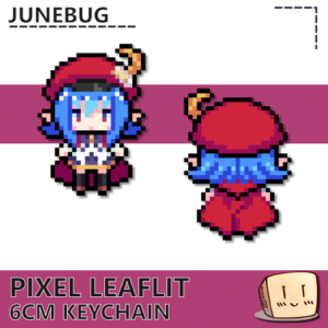 Pixel Leaflit Keychain - Junebug