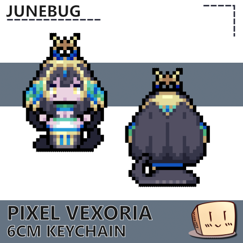 JNE-KC-19 Pixel Vexoria Keychain - Junebug - Store Image