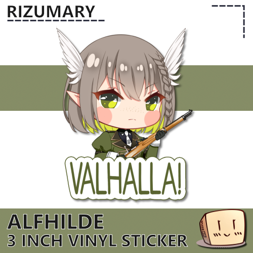 ALF-FPS-S-01 Alfhilde Valhalla! Sticker - Rizumary - Store Image