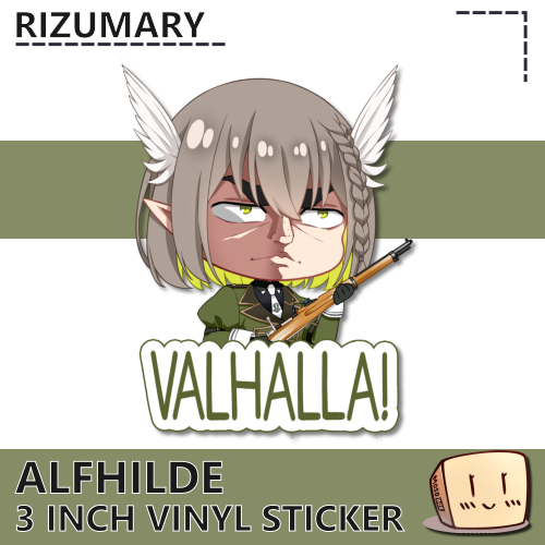 ALF-FPS-S-02 Alfhilde Valhalla! Sticker b - Rizumary - Store Image