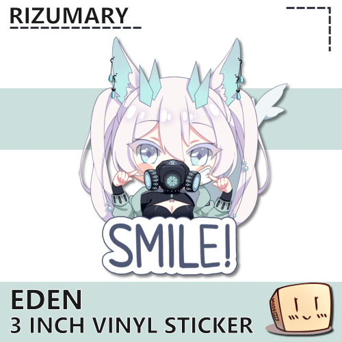 EDE-FPS-S-02 Eden Mask Smile Sticker - Rizumary - Store Image