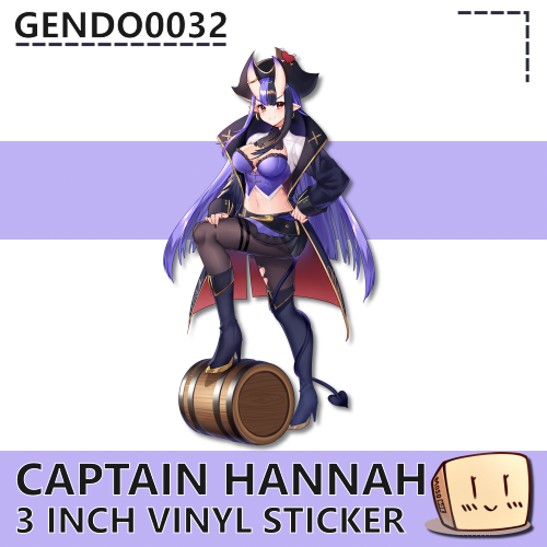 HAN-S-01 Captain Hannah Sticker - gendo0032 - Store Image