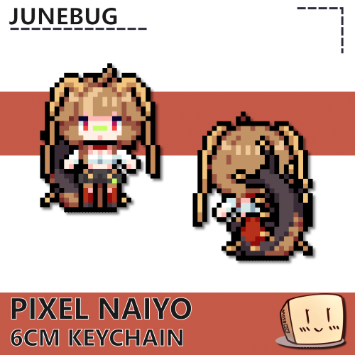 JNE-KC-22 Pixel Naiyo Keychain - Junebug - Store Image