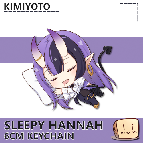 KY-SLP-KC-19 Sleepy Hannah Keychain - Kimiyoto - Store Image