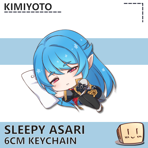 KY-SLP-KC-22 Sleepy Asari Keychain - Kimiyoto - Store Image