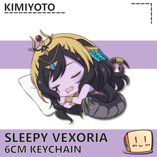 KY-SLP-KC-25 Sleepy Vexoria Keychain - Kimiyoto - Store Image