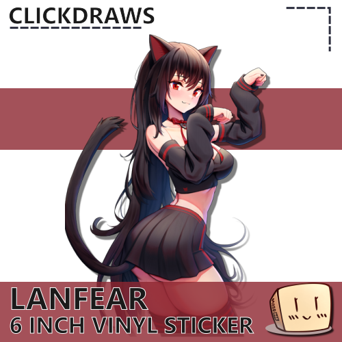 LAN-S-09 Lanfear Nyaa Sticker - Clickdraws